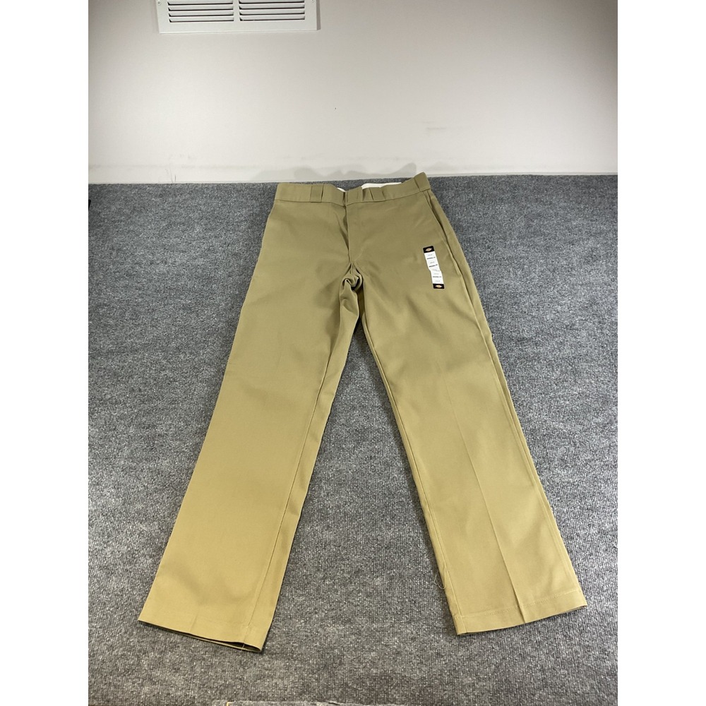 Dickies 874 Original Fit Work Pants Men's 32x32 Khaki Straight Leg Uniform